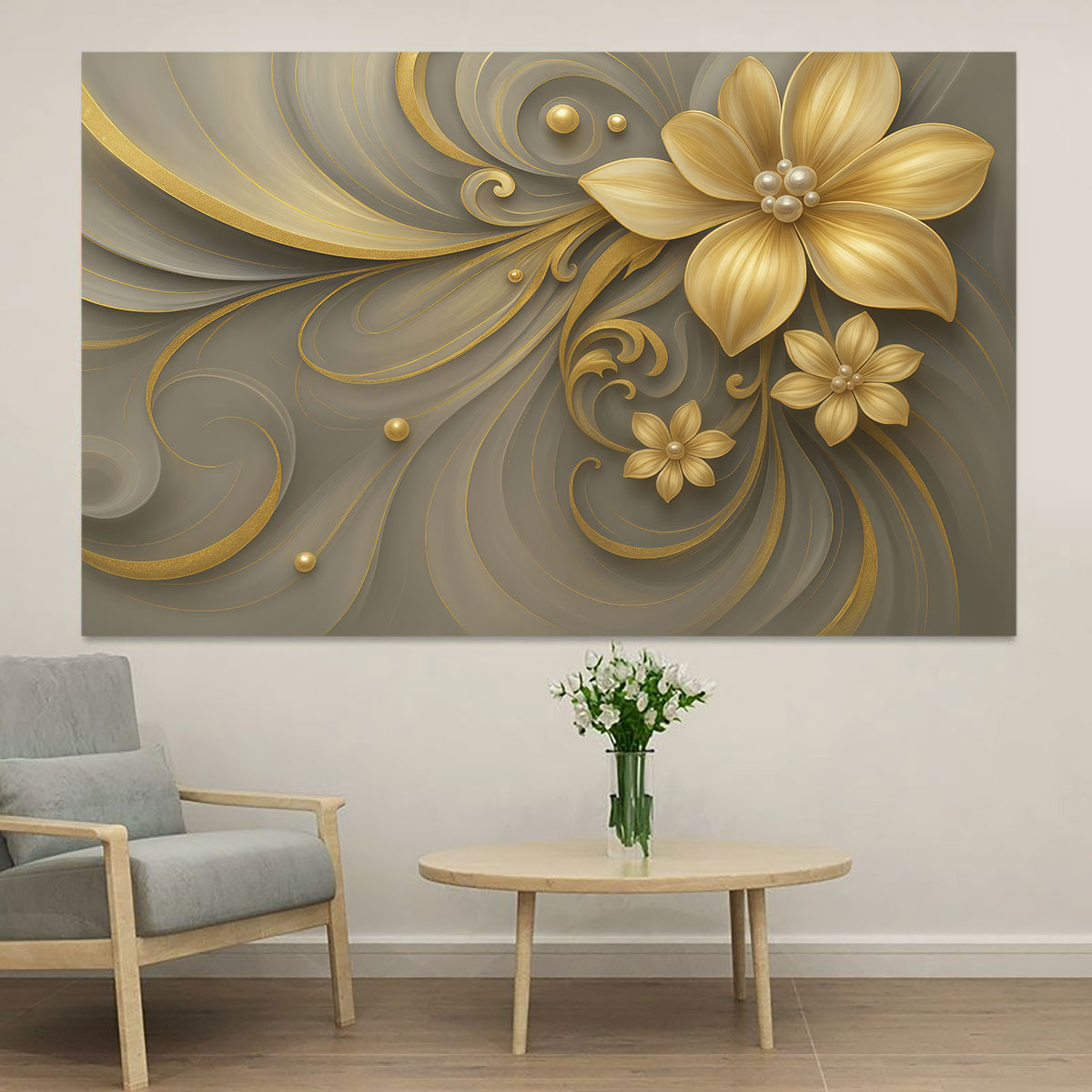 Luxury Lifestyle Furniture - 1 adhesivo de pared circular plano